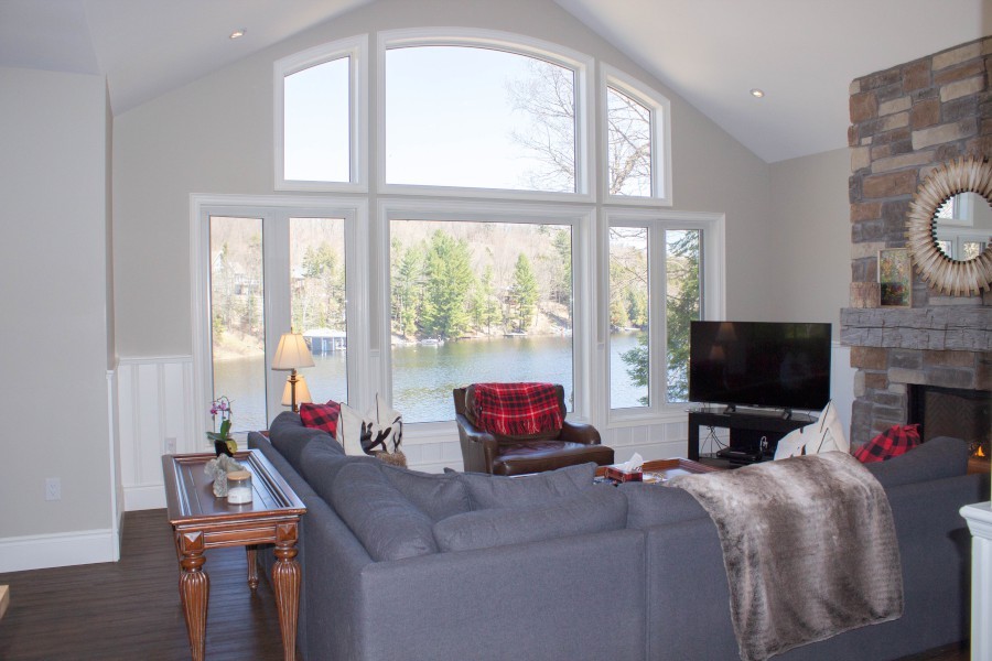 Living Room & Lake View