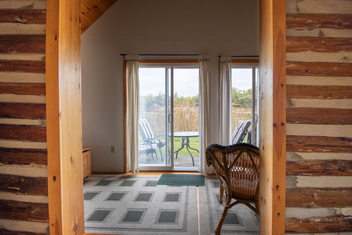 Living room into Sunroom