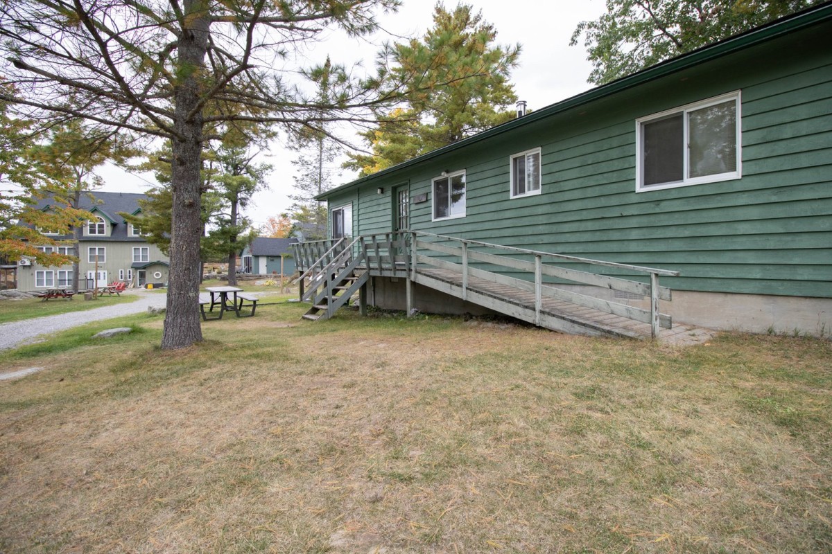 Ramp into the cottage