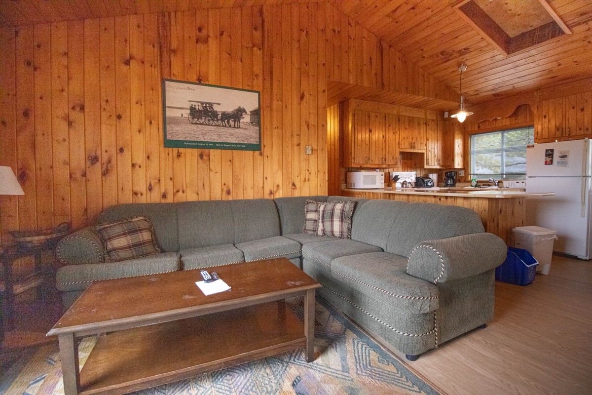 Living Room with Picture Window overlooking Wetlands