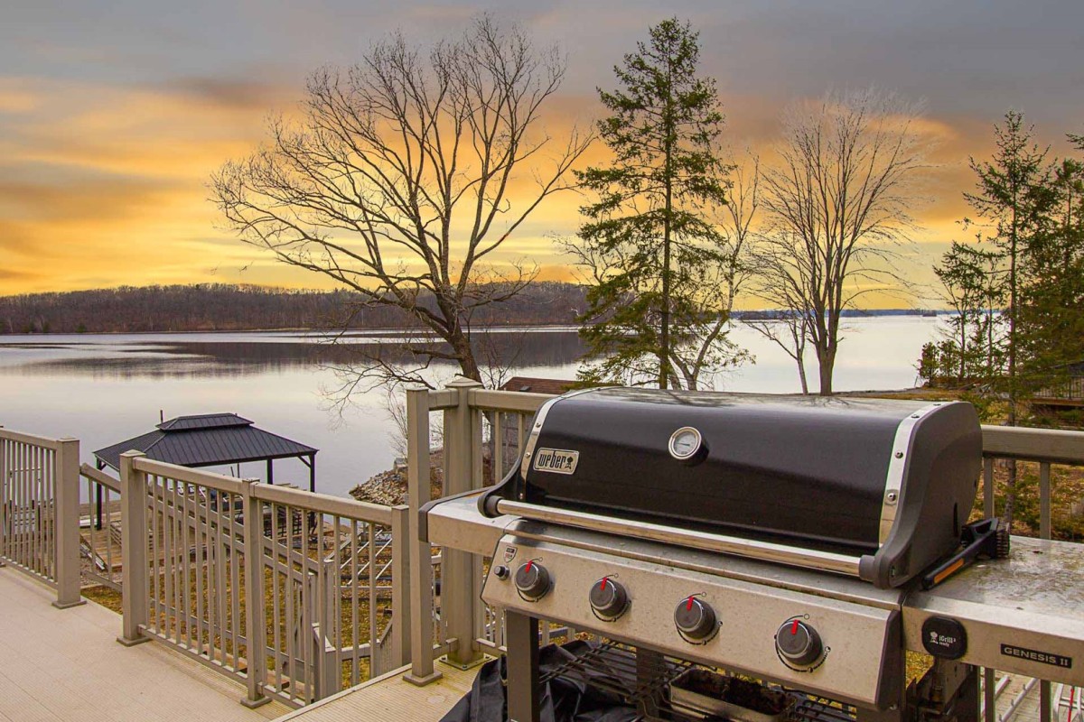 Lakeview Weber Grill off Kitchen