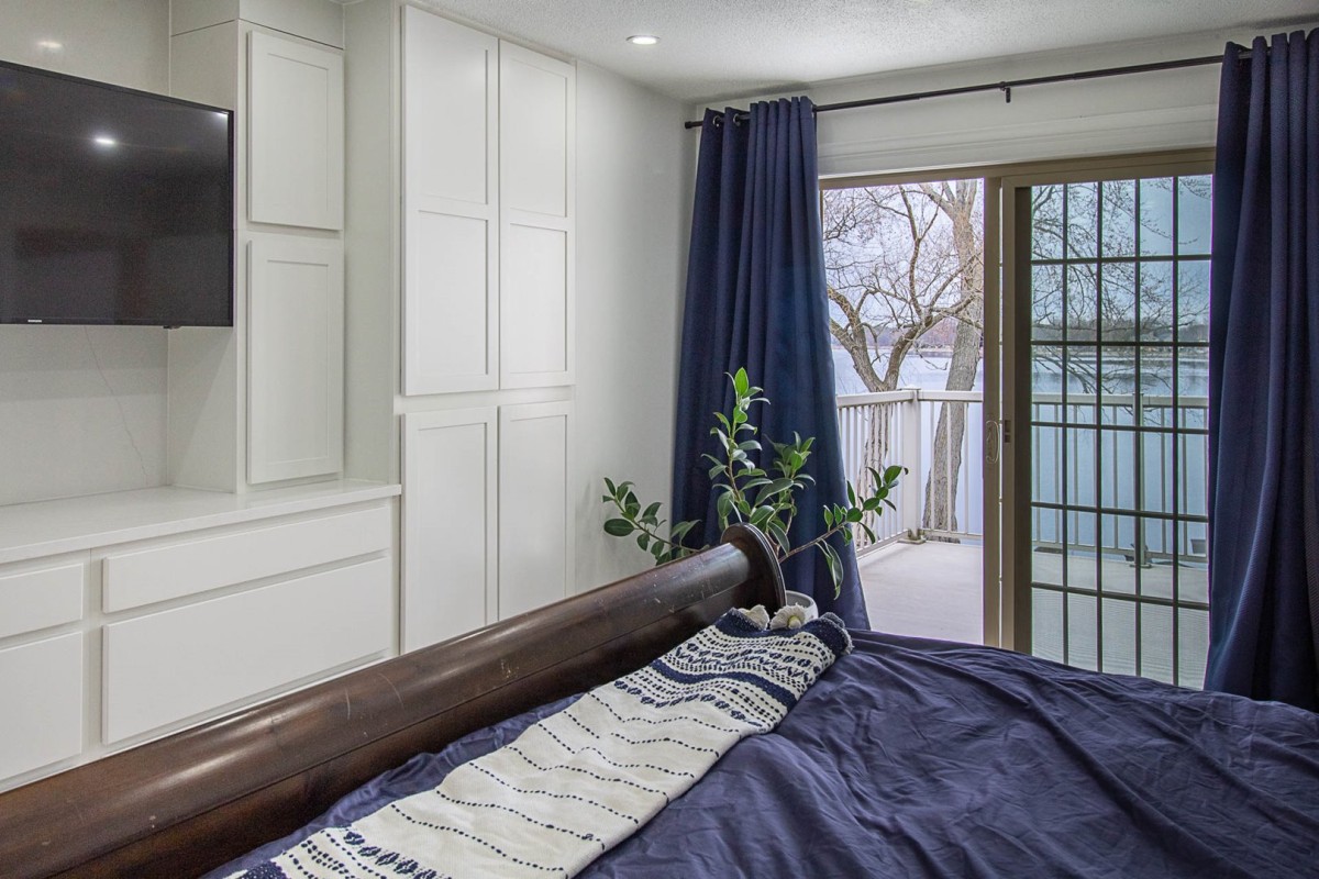 Primary Suite with Balcony Views of Buckhorn Lake
