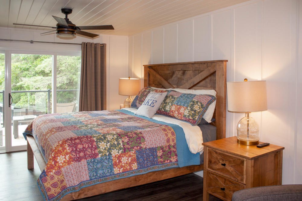 rental cottages with king sized bed