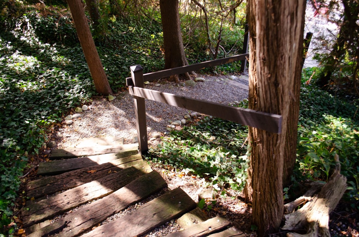 Steps and trail to the beach