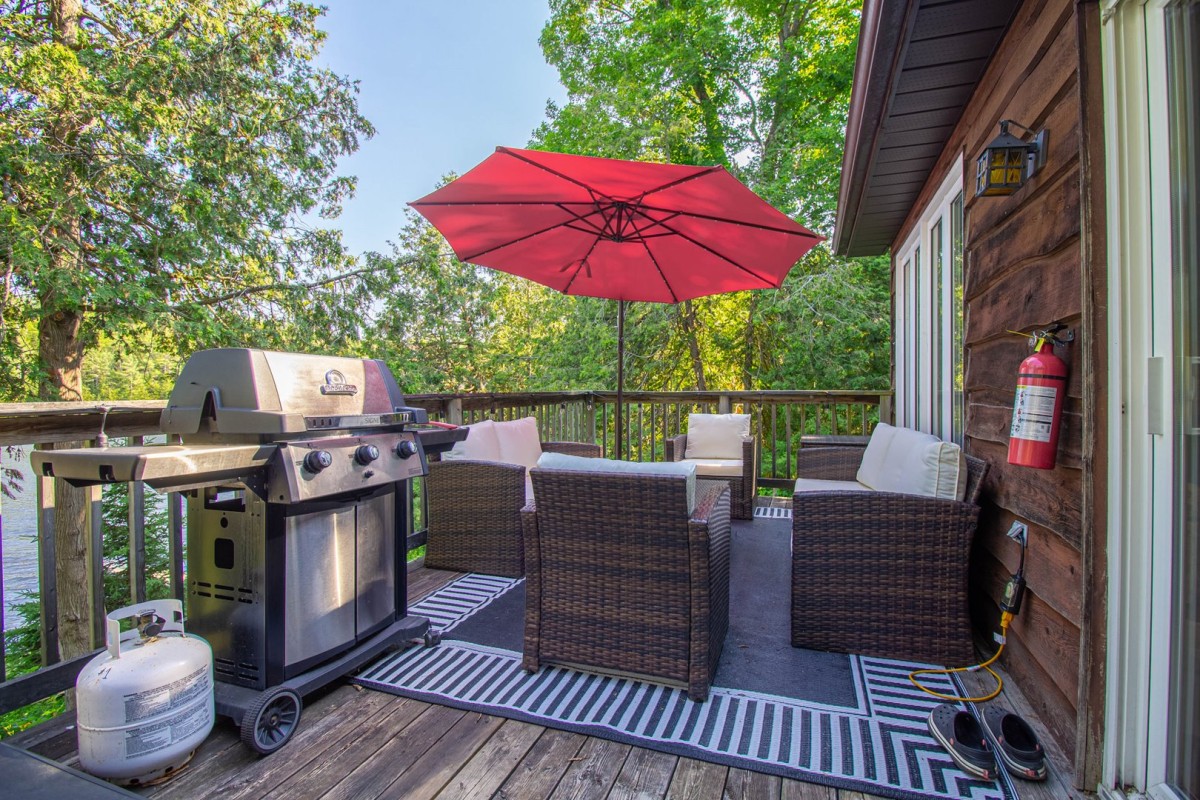 Deck overlooking the lake