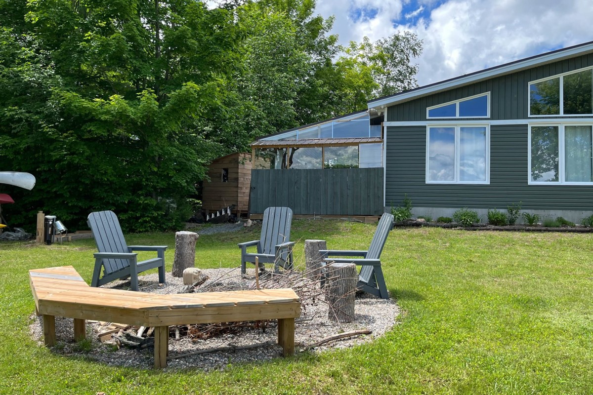 Firepit to Covered Games Room