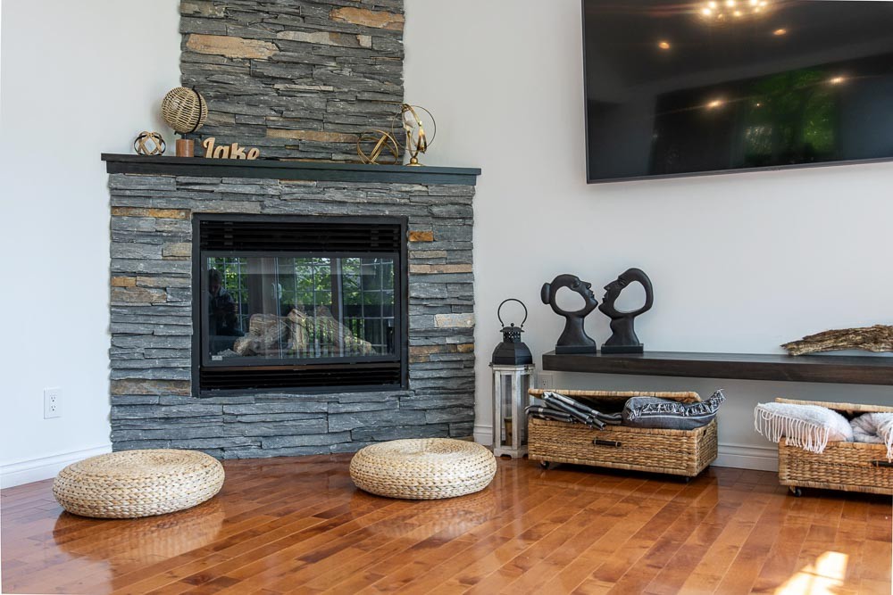 Living Room - Stay Cozy Around the Gas Fireplace