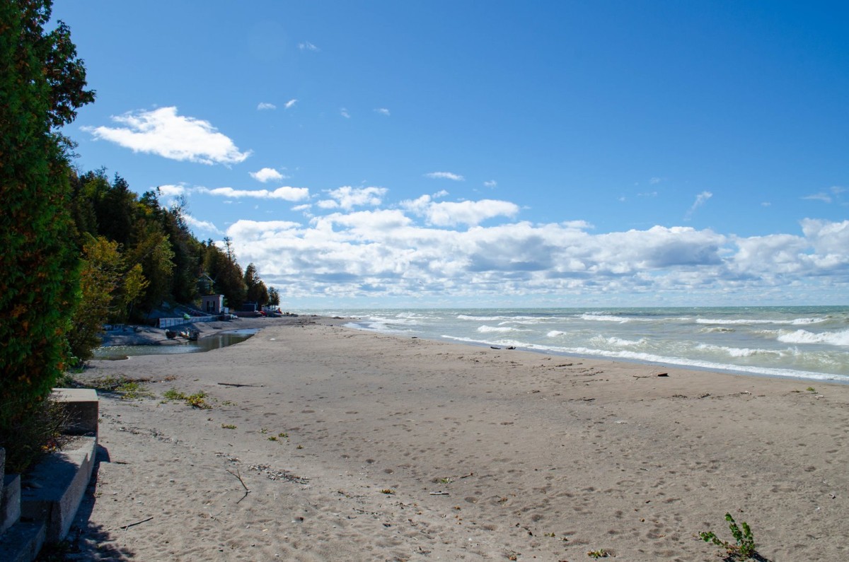 Beach looking left