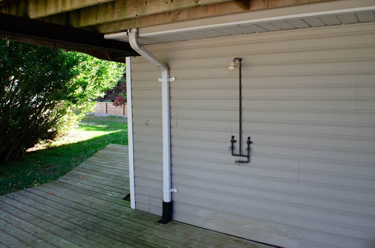 Outdoor Shower - rinse off the sand!