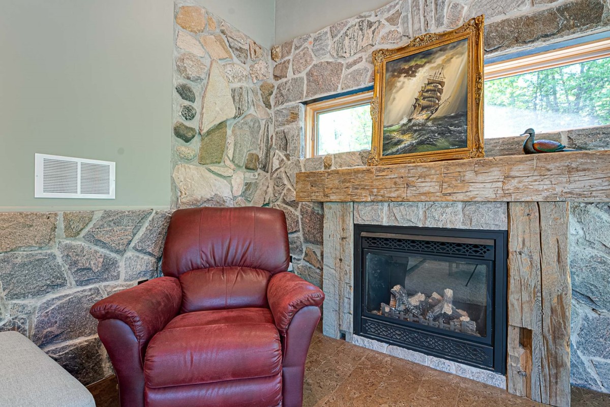 Propane Fireplace in Family Room