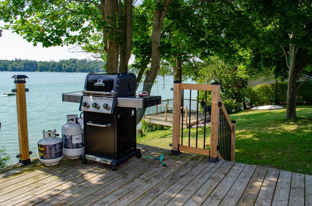 Grill some lunch while the kids play!