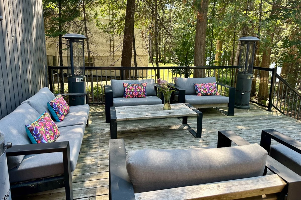 Welcoming Deck overlooking the lake