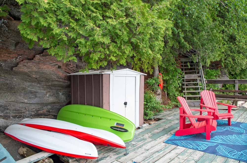 Waterfront retreats with complimentary kayaks