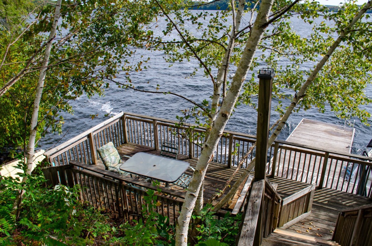 Multi-Level Staircase leading to the Dock