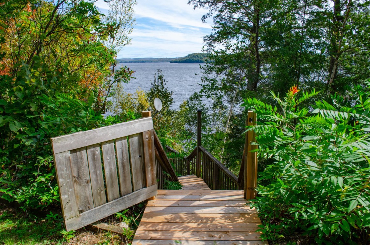 View & Stairs to the Dock