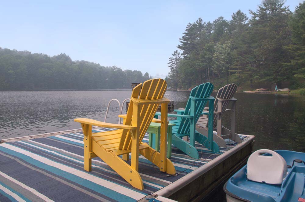 Summer dock seating