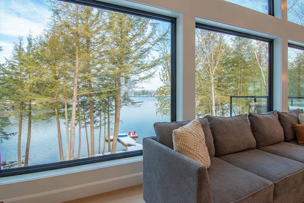 View of Lake from Living Room