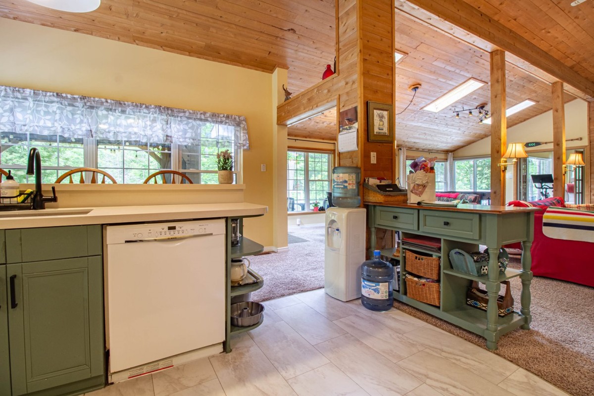 Kitchen into Living/Dining rooms
