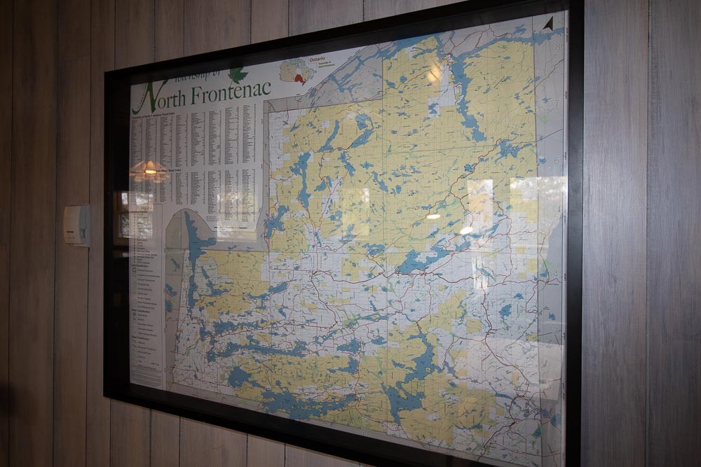 Frontenac Map in Living Room