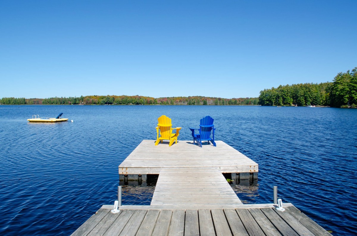 Dock with Swim Raft
