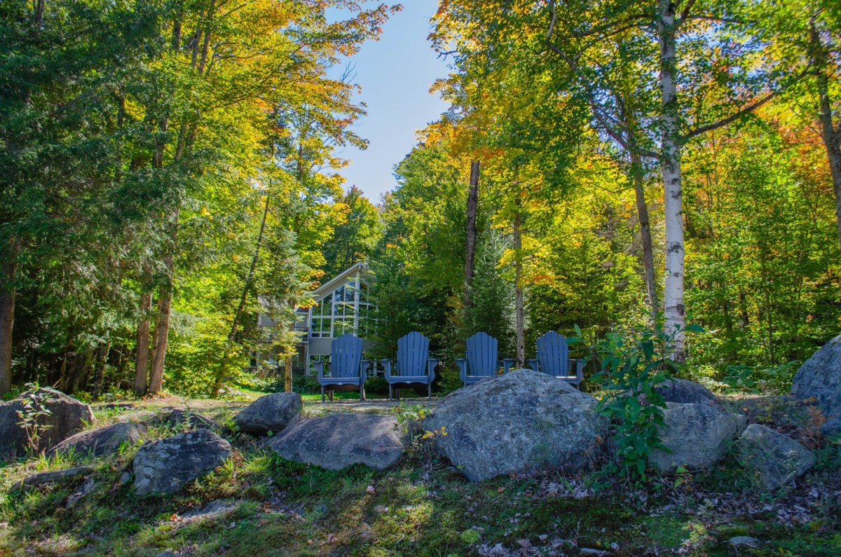Overlooking the lake in early fall