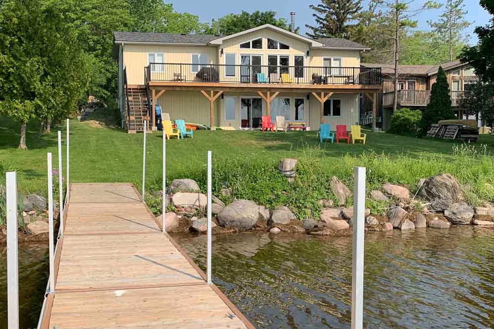 Sunview Cottage seen from the dock