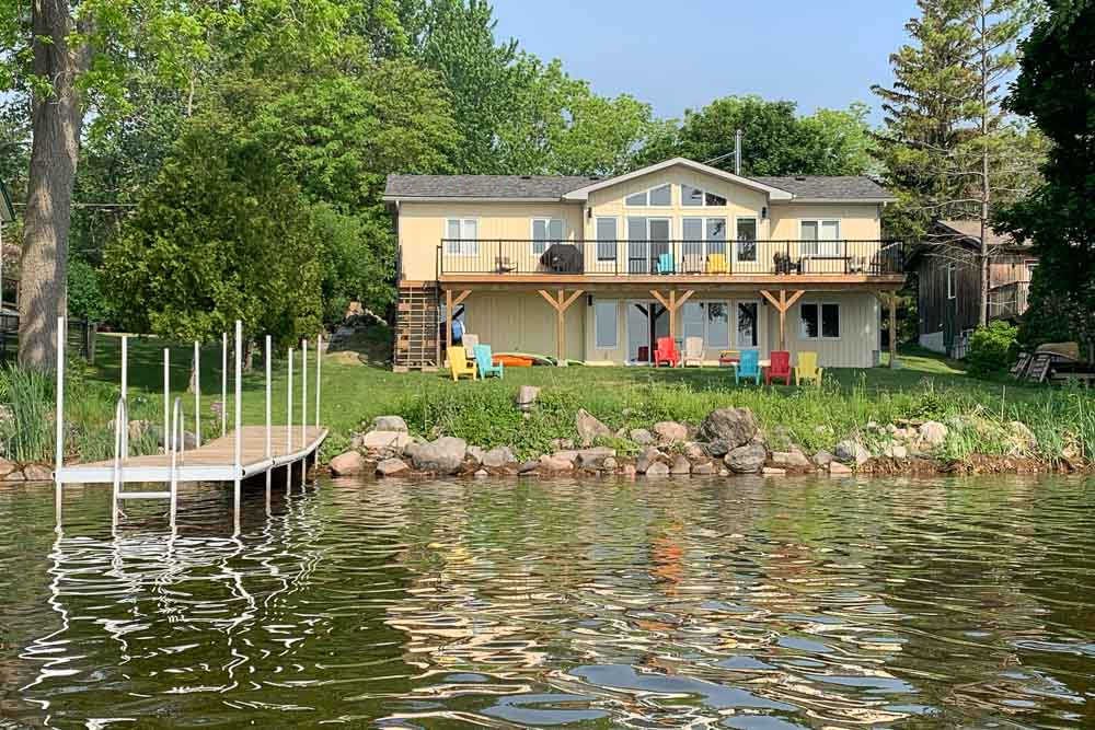 Sunview Cottage seen from the water