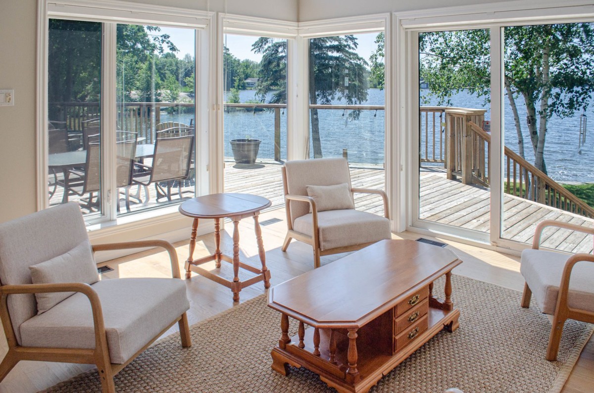 Gorgeous view from the sunroom
