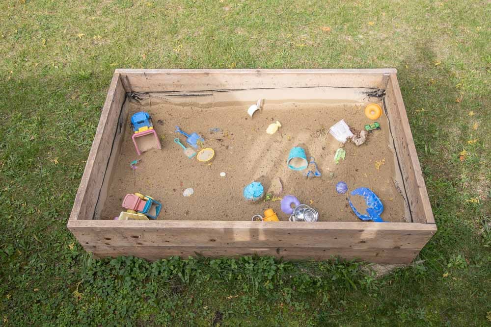 Sand Box and Toys