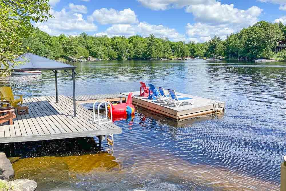 Ontario cottages with swim-friendly docks