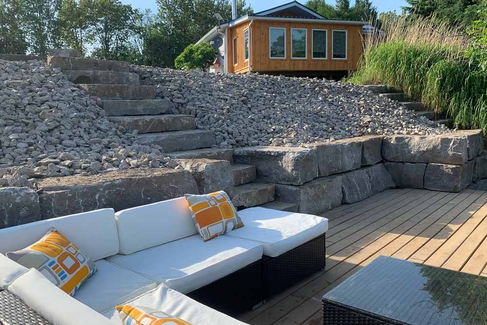 Cottage rentals with comfy deck seating