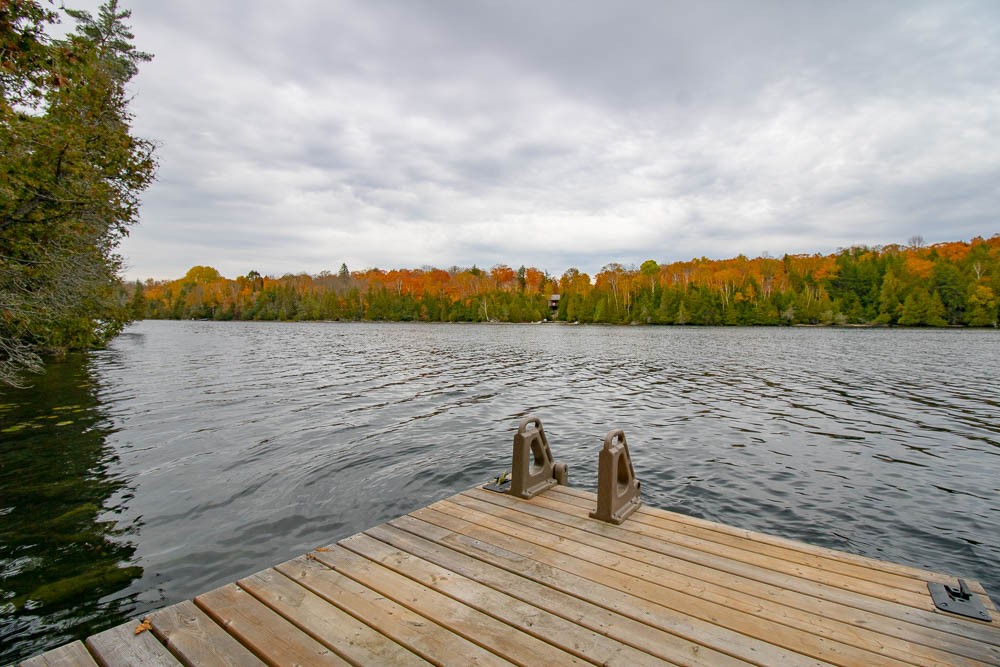 View to Left of Dock in the Fall
