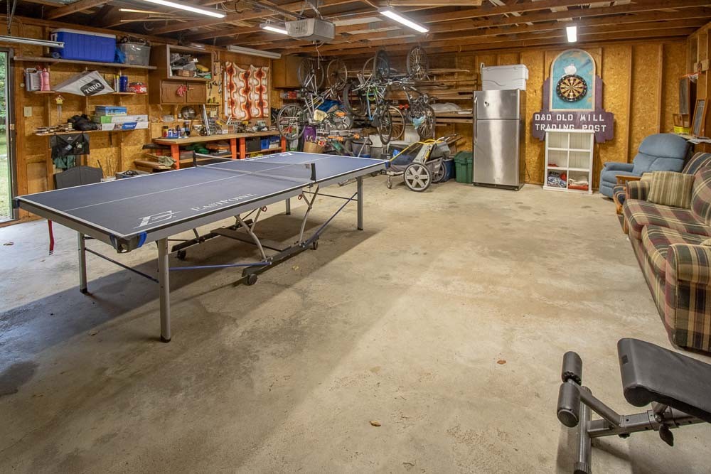 Games Room in Garage
