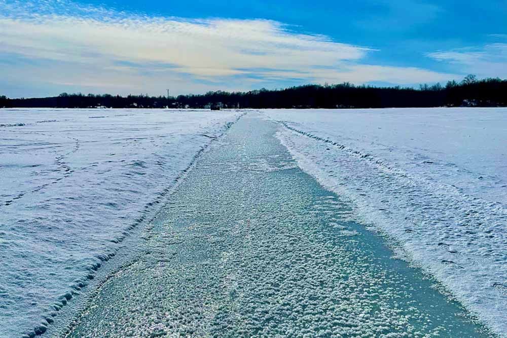 Winter Trails: Serene ice fishing experience