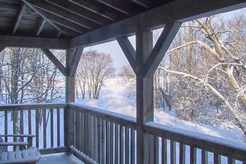 Winter Balcony View