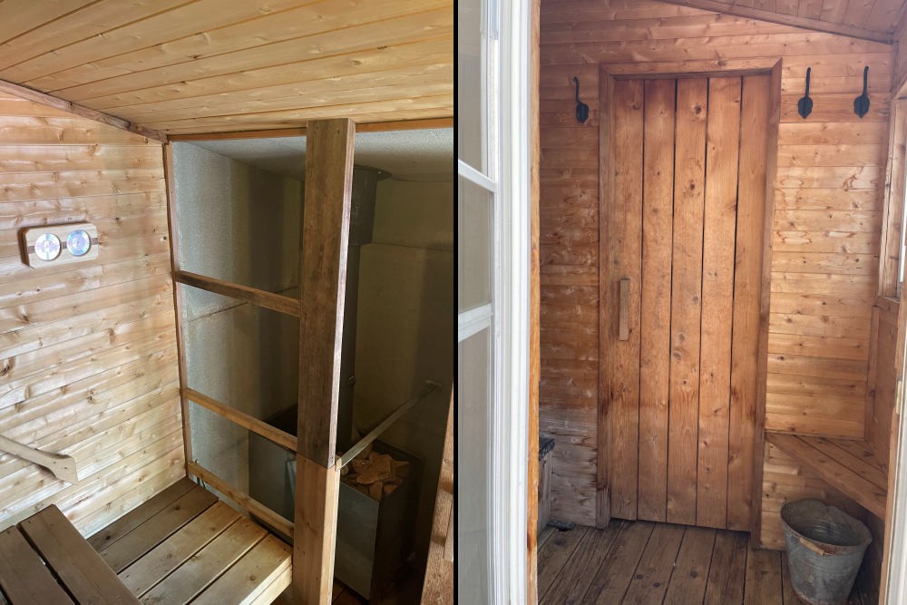 Inside the Sauna