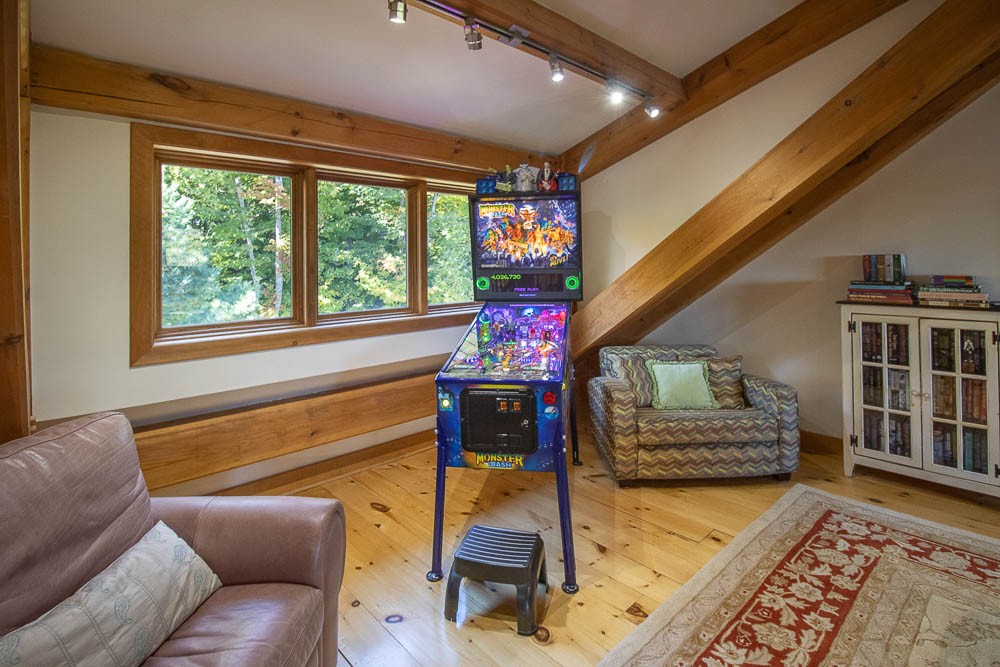 Pinball Game in the Loft Entertainment Room