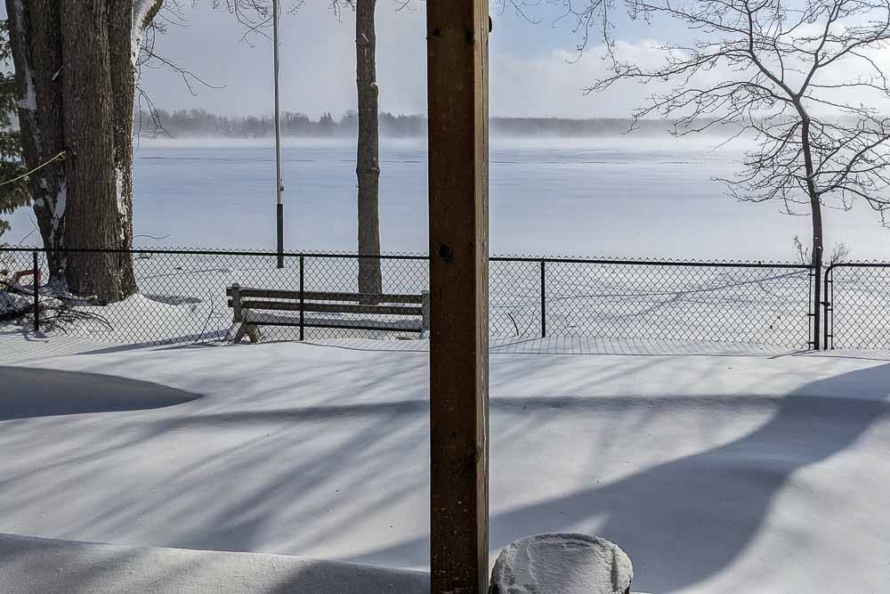 Winter View of Backyard