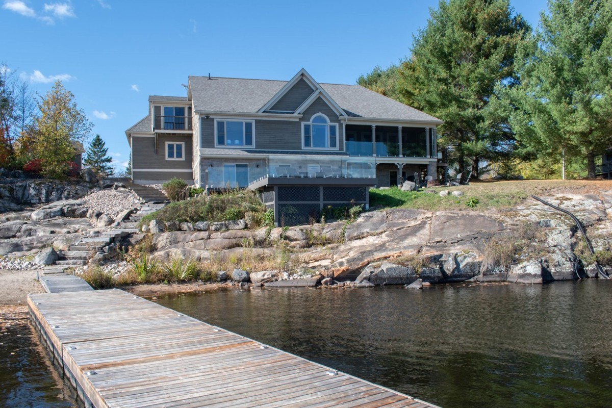 Sunrise Lakehouse from the dock