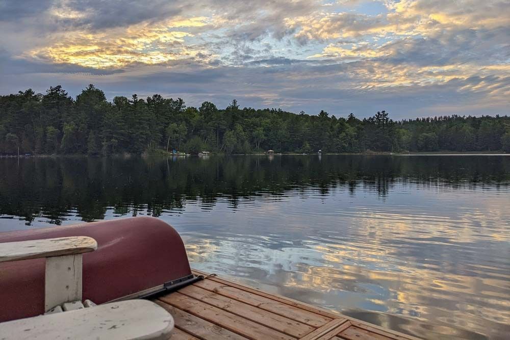 Spectacular waterfront views at a Bancroft cottage rental