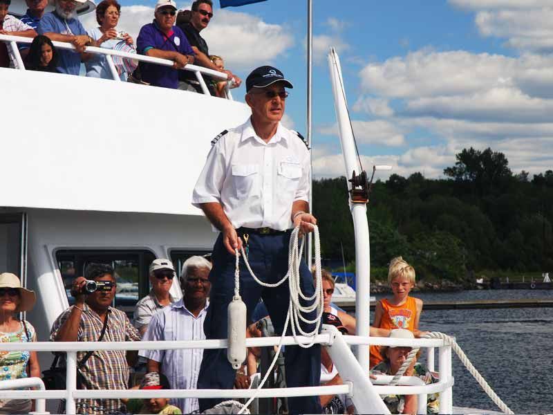 People on board an Island Queen Cruise ship in Parry Sound