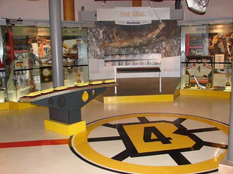 Interactive exhibit at the Bobby Orr Hall of Fame in Parry Sound 