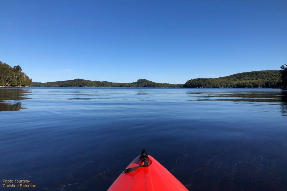 Kayaking on a portion of Georgian Bay, Parry Sound